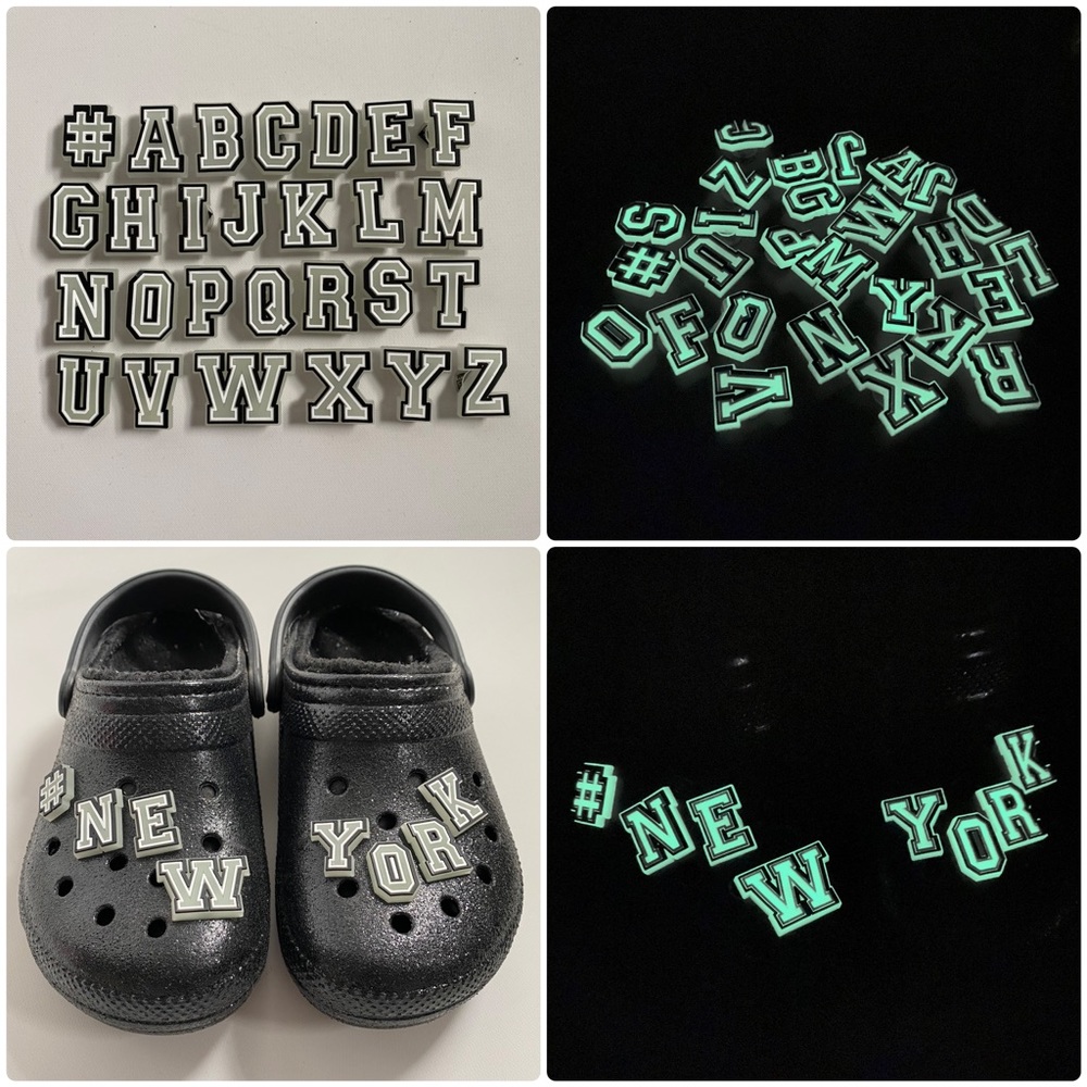 Crocs jibbitz Glow in the dark charms